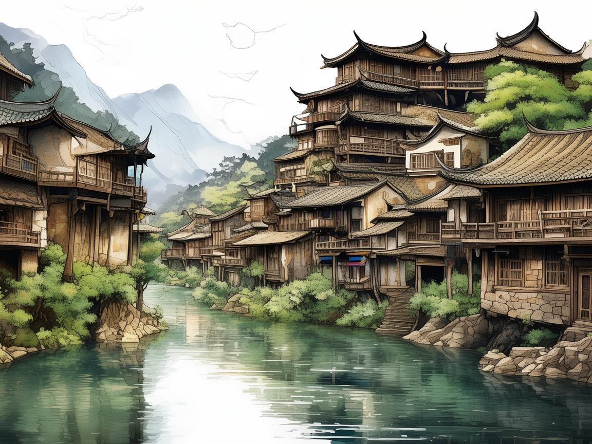 邛崃古韵，如何在现代插画中重现其魅力？