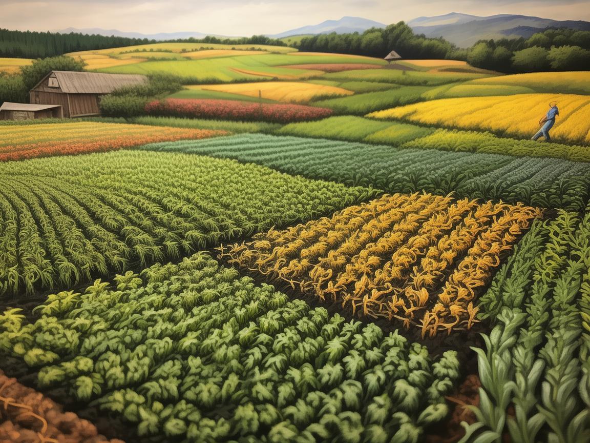 作物栽培，画笔绘就的农耕画卷