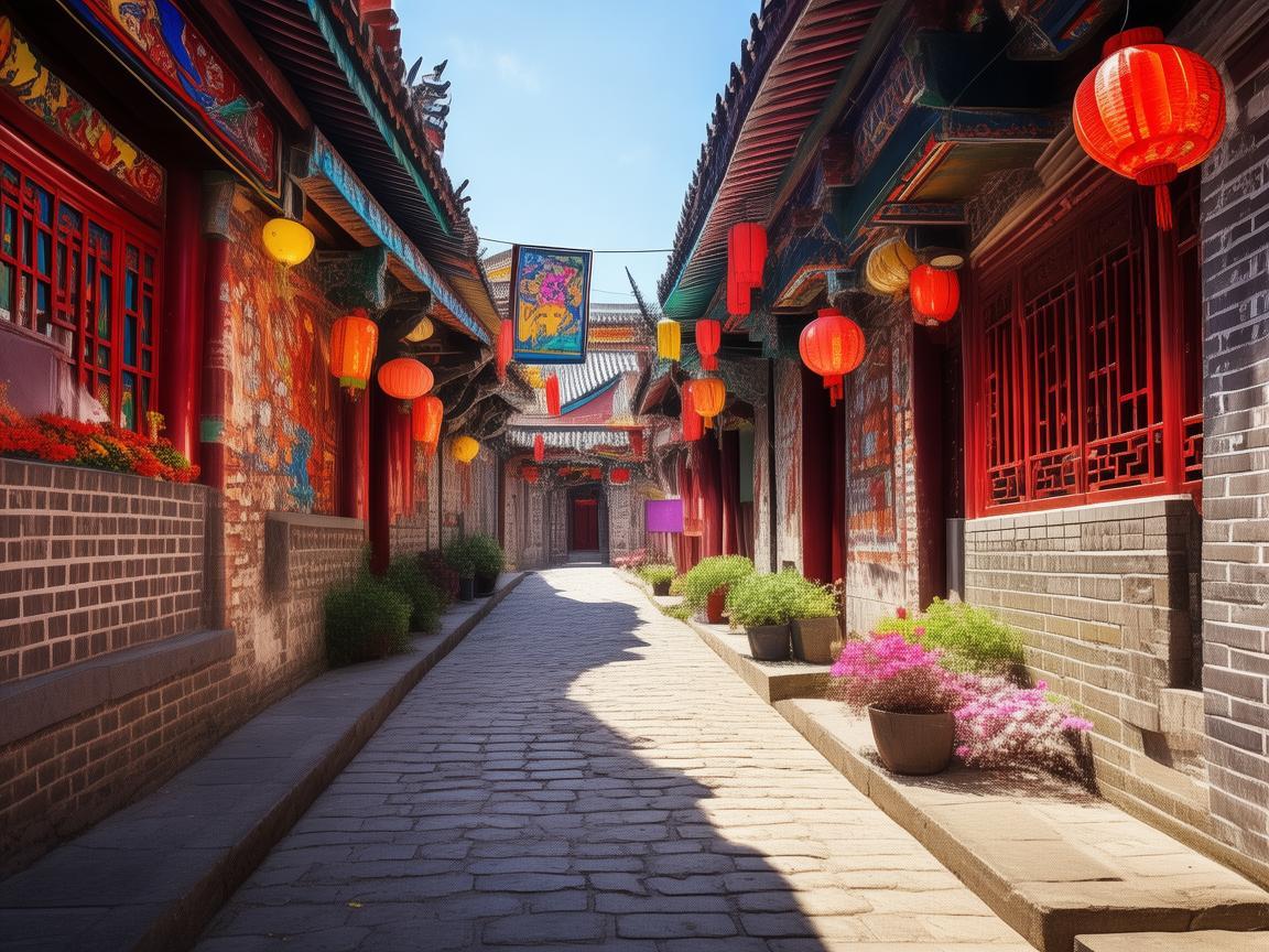 胡同口，老北京的色彩斑斓