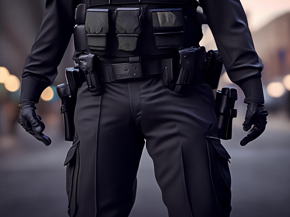 用画笔勾勒警察的英勇身姿