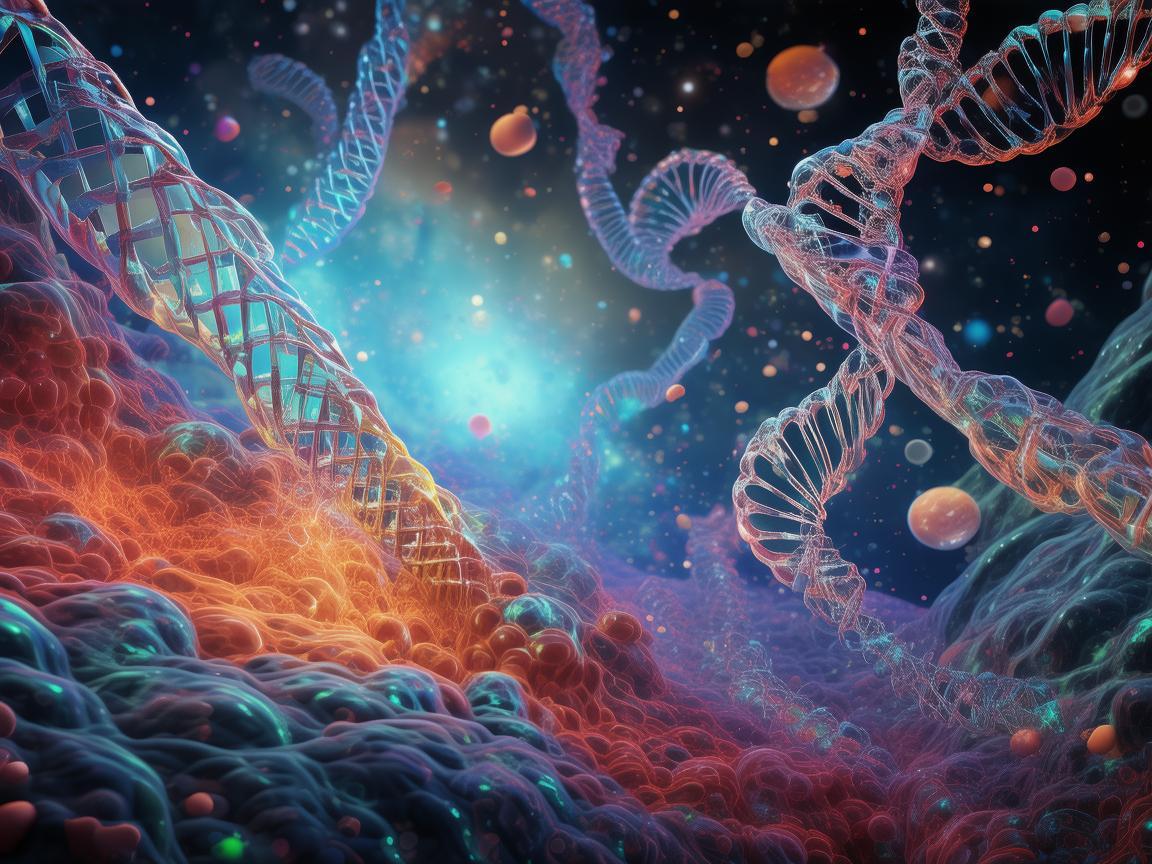 分子生物学与插画艺术的跨界融合，如何通过视觉语言展现基因的奥秘？