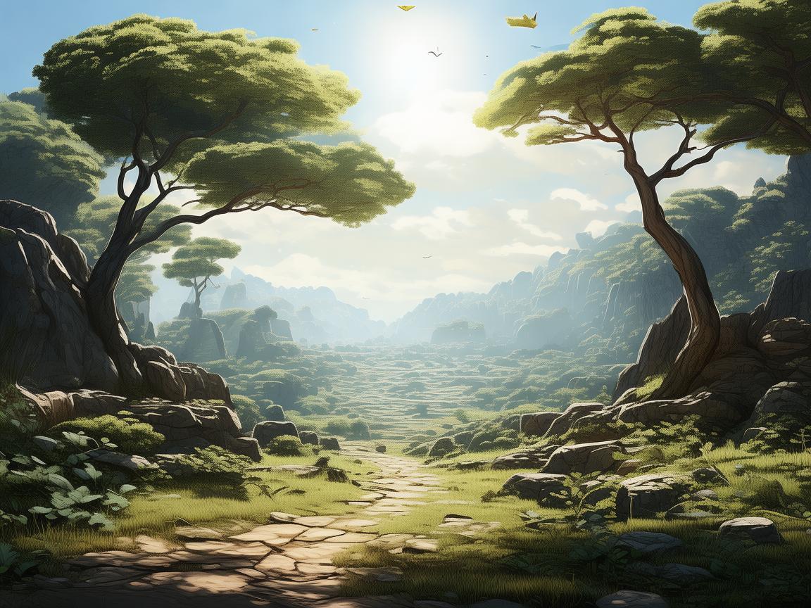 牧场上的色彩斑斓，如何通过插画展现自然与动物的和谐共生？