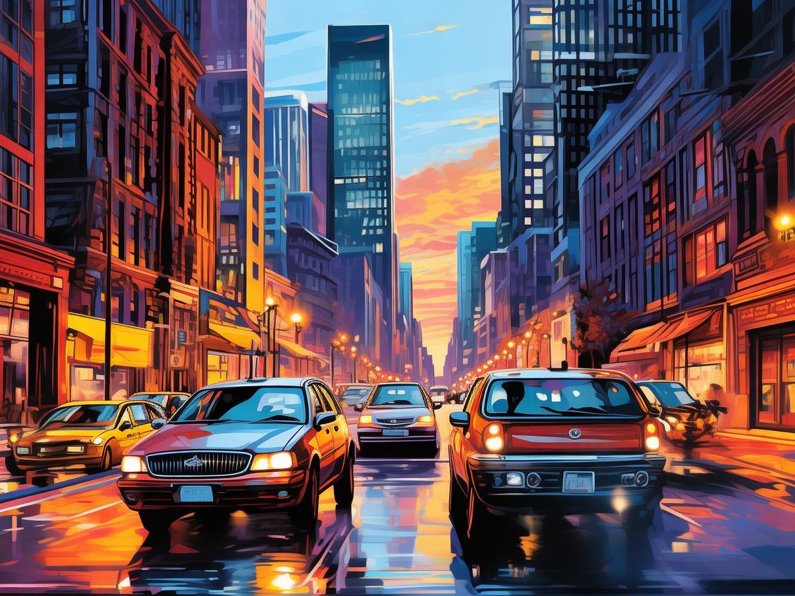 网约车时代下的插画新视角，如何绘制城市流动的风景线？
