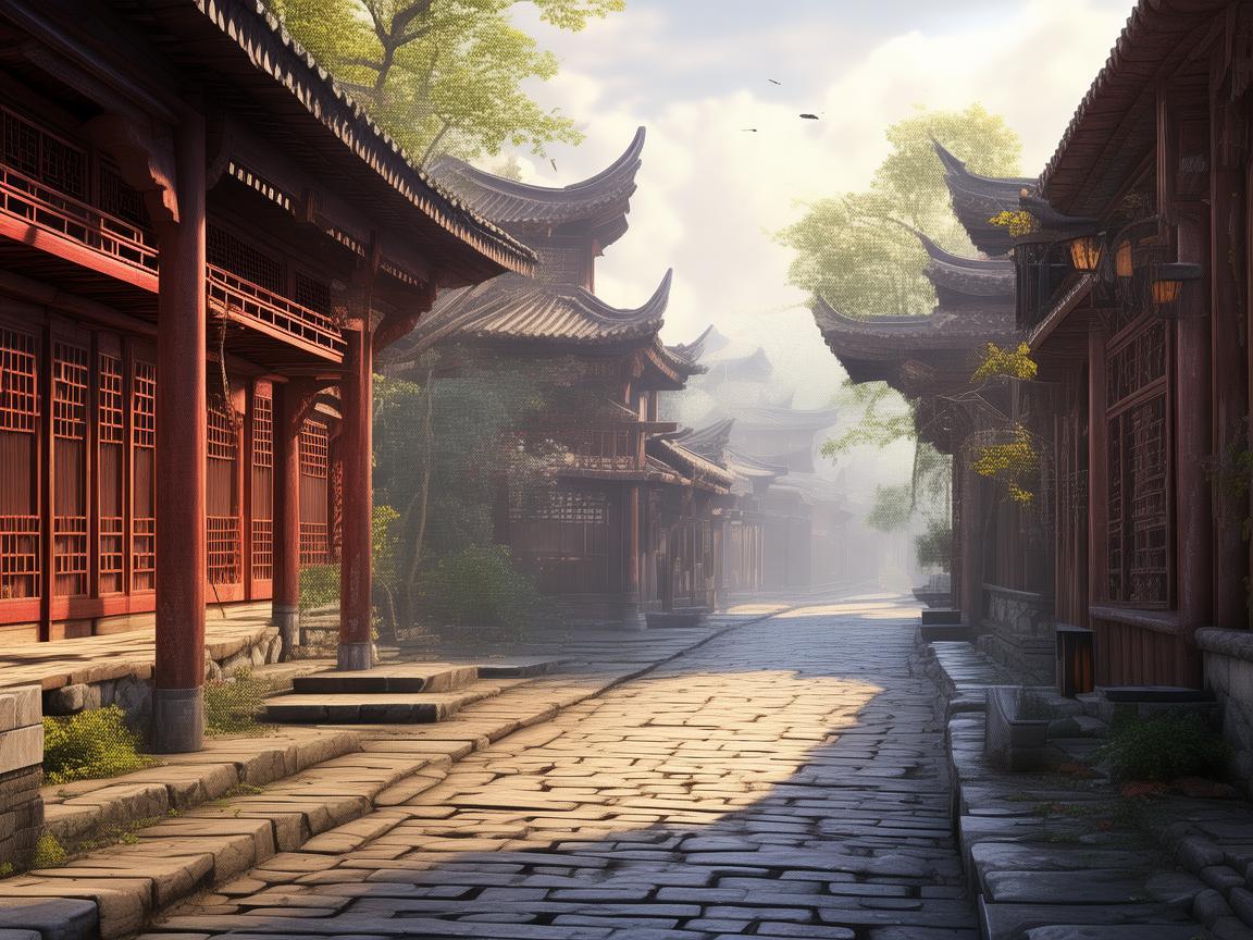 如皋古城韵，插画中的时光印记