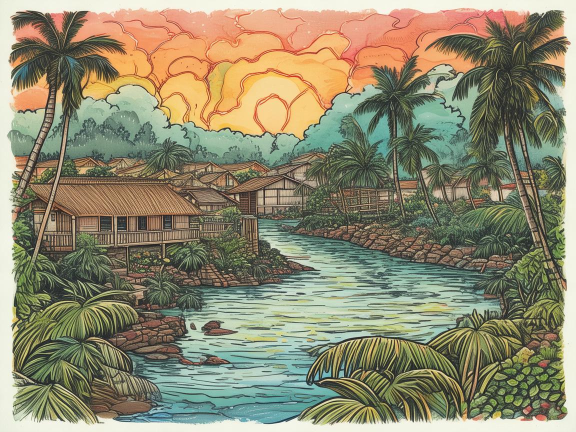 儋州风情，如何通过插画展现其独特魅力？