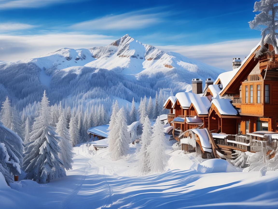 滑雪场地的色彩与光影，如何绘制一个令人向往的雪域乐园？