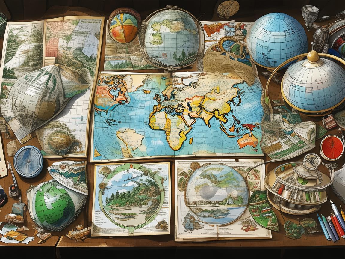 地理学家的灵感之源，如何通过地图绘制激发插画创意？