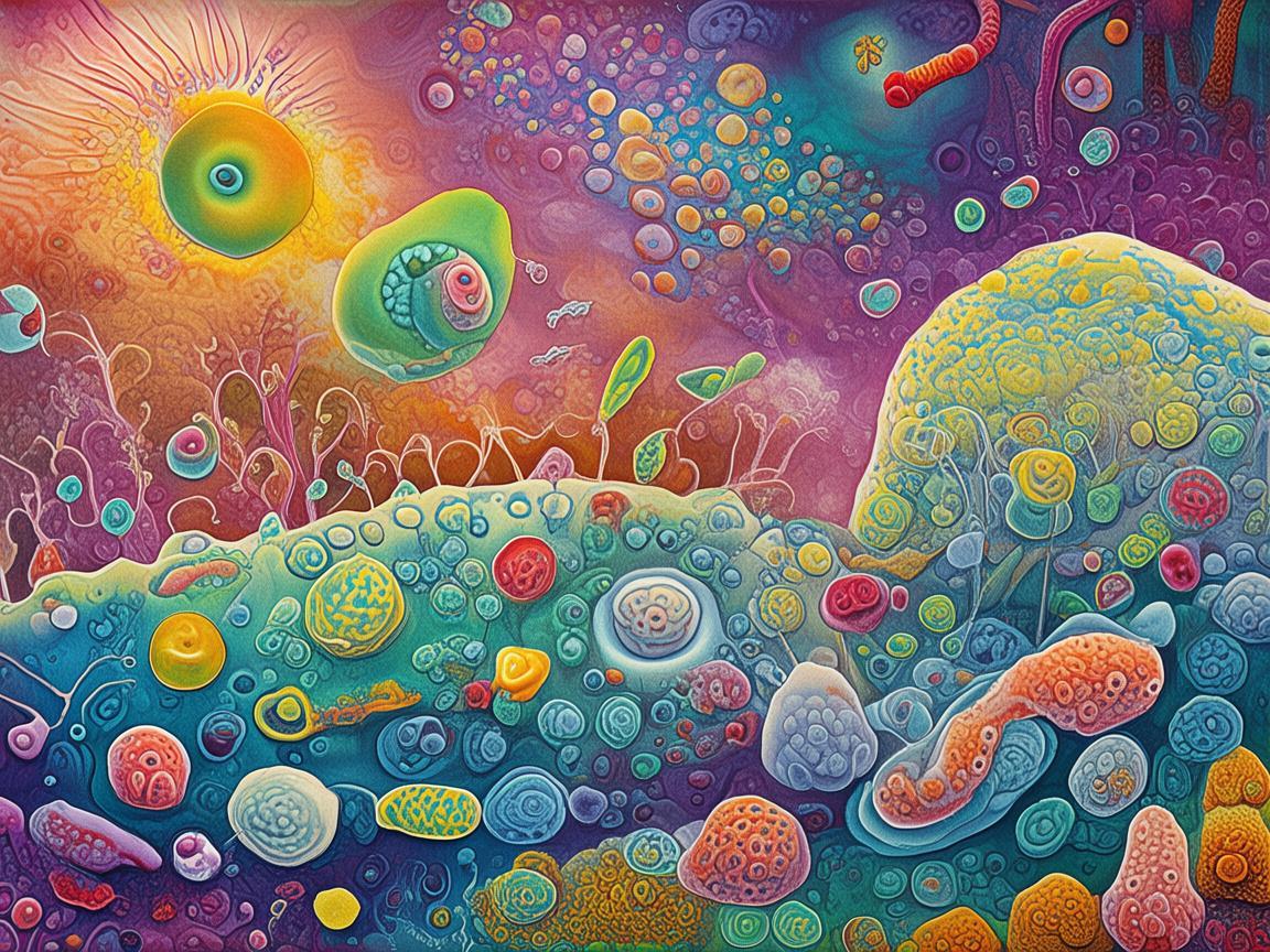 微生物的微观世界，插画师如何捕捉看不见的奇迹？