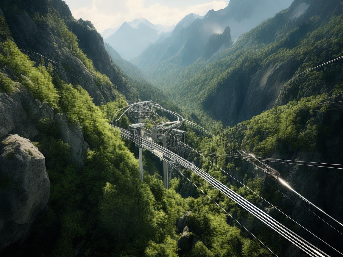 缆车，艺术与工程交织的空中画卷