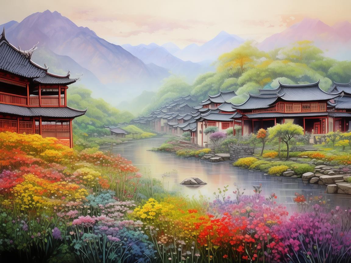 六安的色彩斑斓，如何通过插画展现其文化与自然之美？