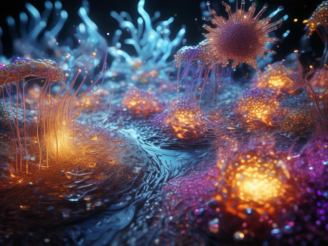 生物技术，插画中的微观奇幻之旅