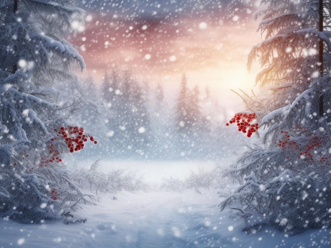 雪中寻觅，大雪纷飞中的色彩与情感捕捉
