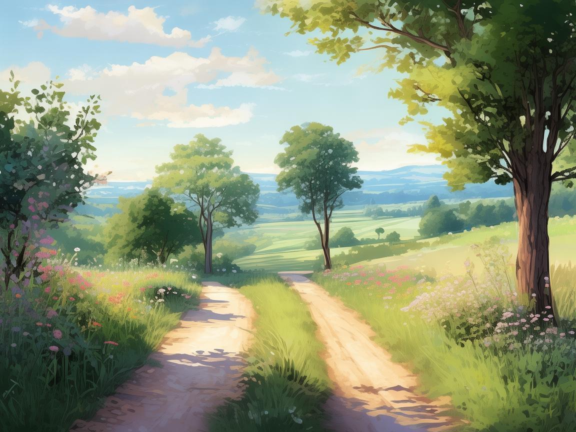 村道，绘就乡村生活的诗意画卷