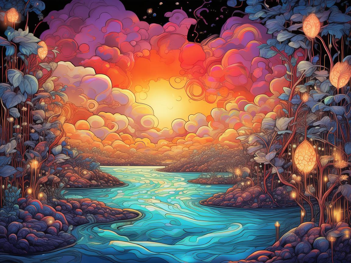 用插画描绘热学的奇幻世界