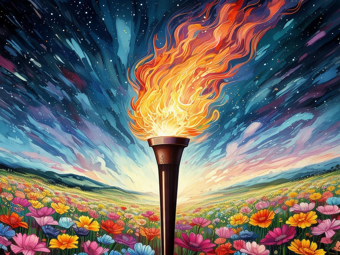 奥运之光，插画笔下的激情与梦想