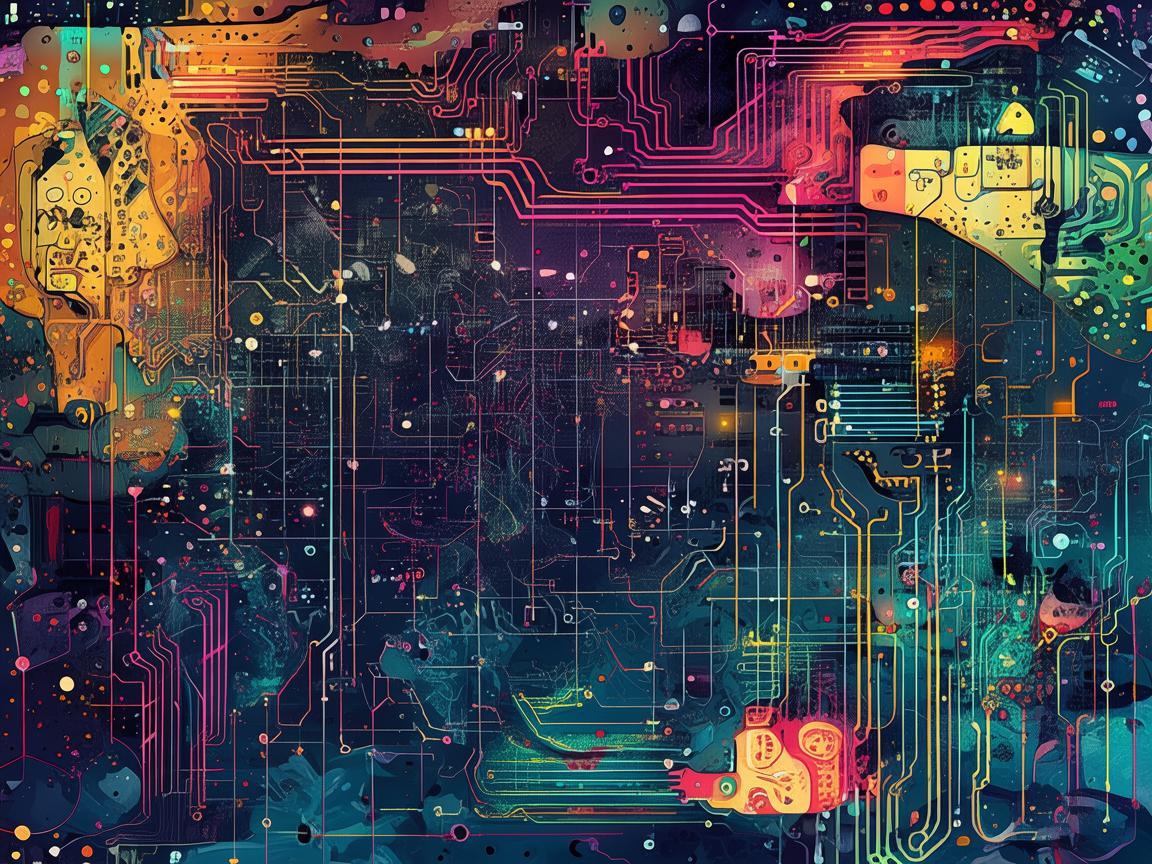 黑客文化与插画艺术的跨界融合，安全与创意的微妙平衡