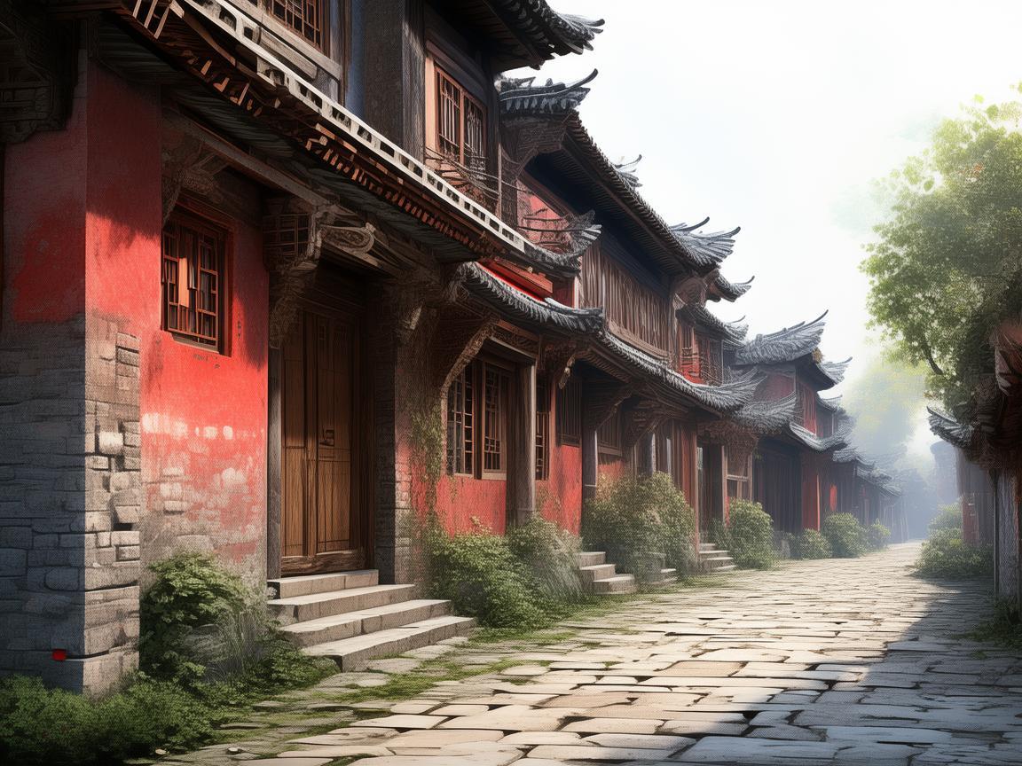 邵武古韵，如何通过插画重现千年古城的独特风貌？