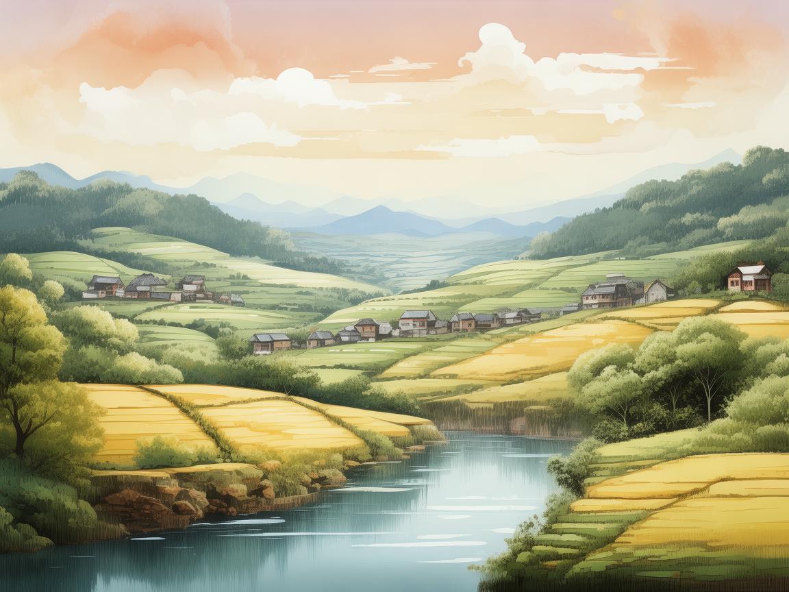 宁乡的色彩，如何在插画中捕捉乡村的独特韵味？