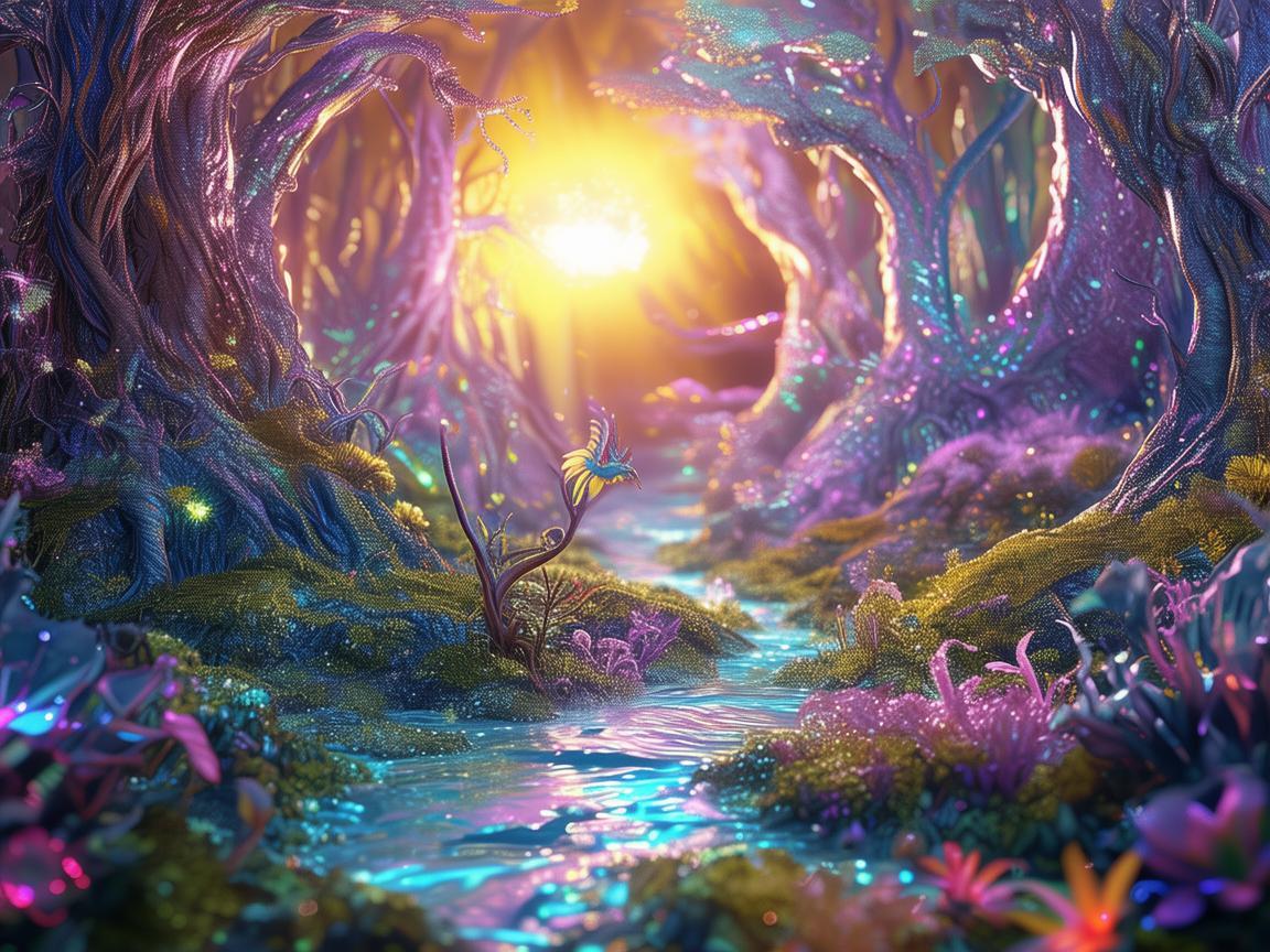明光之下，绘制奇幻插画世界