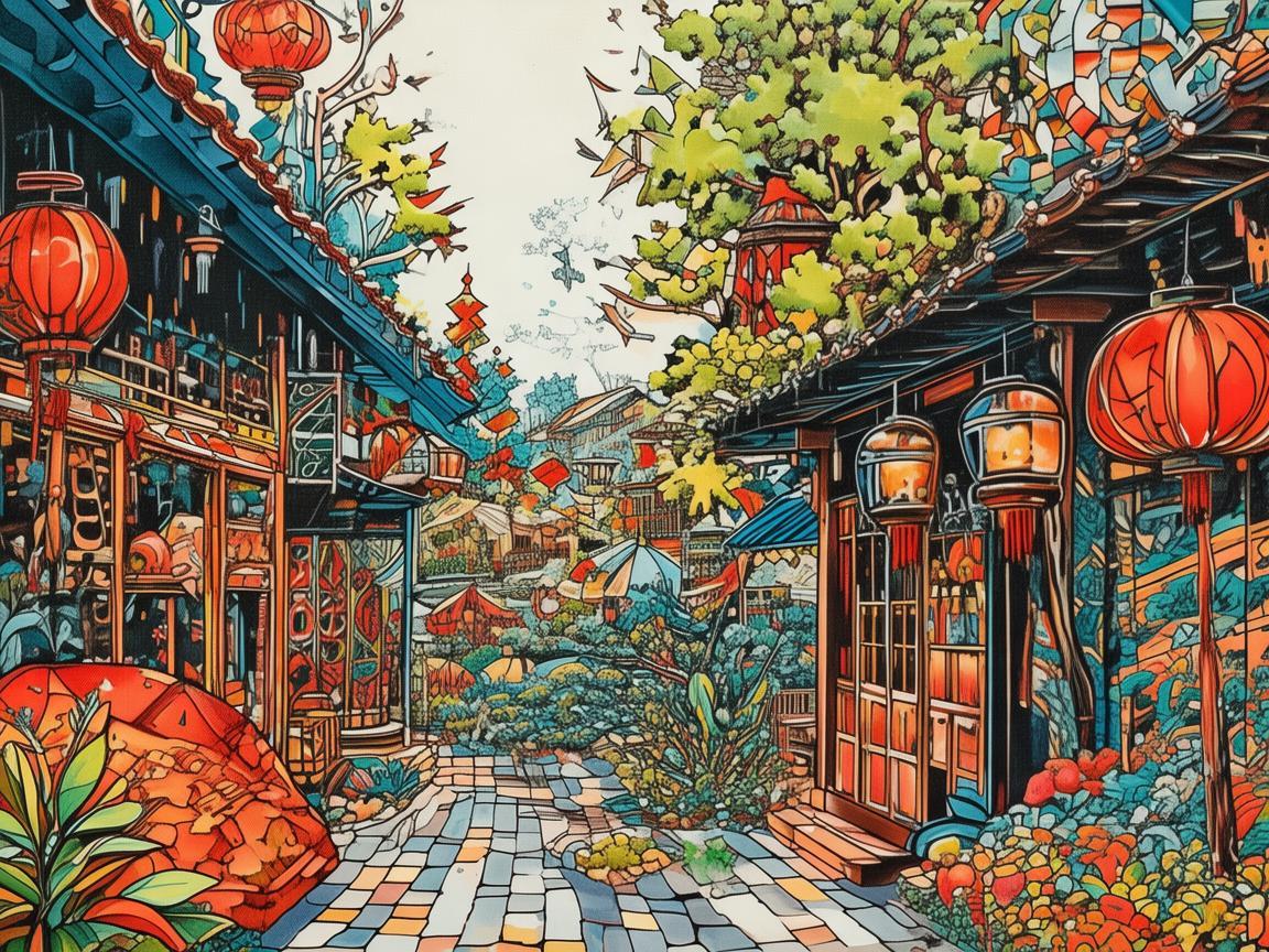 在大同世界中，插画如何跨越文化界限传递情感？