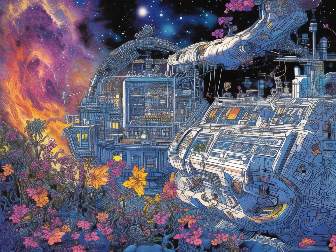 探索太空医学插画，奇幻与科学的交融